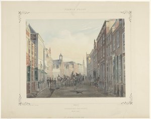 Studentengesellschaft an der Breedestraat in Leiden von Gerardus Johannes Bos