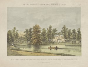 Ansicht des Direktorenhauses von Meerenberg von Gerardus Johannes Bos