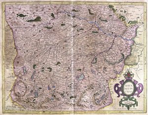 Bayern, Deutschland von Gerardus Mercator