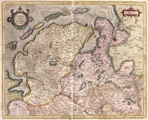 Emden und Oldenburg, Deutschland (Stich) von Gerardus Mercator