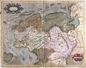 Groningen und Friesland, Niederlande (Stich)