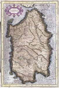 Sardinien, Italien (Stich) von Gerardus Mercator