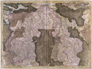 Unbetitelte Karte von Brabant: Belgien und Niederlande (Gravur)