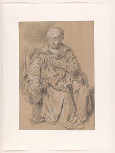 Sitzender orientalischer Mann