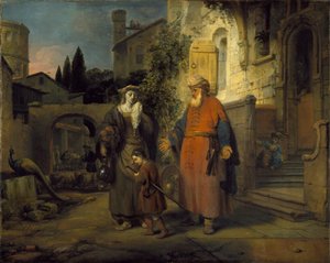 Die Vertreibung von Hagar und Ismael, 1666 von Gerbrand van den Eeckhout