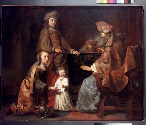 Der kleine Samuel von Hanna zu Eli gebracht
