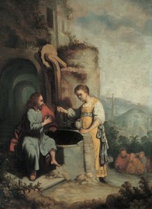 Christus und die Frau von Samaria von Gerbrandt van den Eeckhout