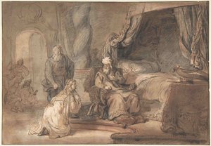 Davids Versprechen an Bathseba von Gerbrandt van den Eeckhout