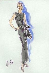 Damenmode 1938, Abendkleid / Gerd Hartung