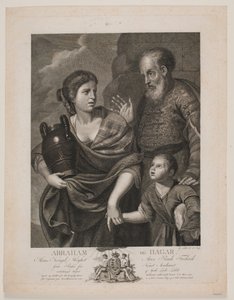 Abraham und Hagar von Gerhard Ludvig Lahde
