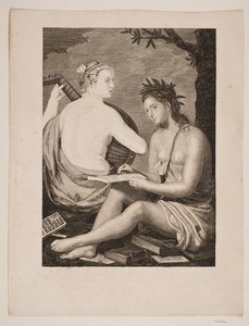 Terpsichore und Kalliope von Gerhard Ludvig Lahde
