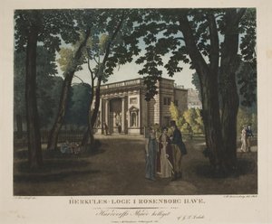 Die Herkules-Lodge im Rosenborg-Garten von Gerhard Ludvig Lahde