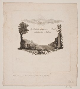 Vignette für die Königliche Dänische Landwirtschaftsgesellschaft von Gerhard Ludvig Lahde