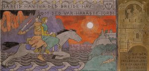 Åsmund und die Prinzessin reiten nach Hause von Gerhard Munthe