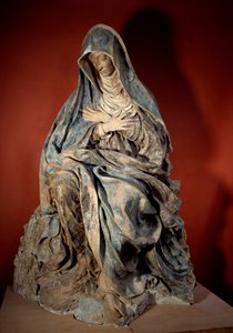 Jungfrau der Schmerzen Skulptur von Germain Pilon (1535-1590) 16. Jahrhundert Paris, Louvre Museum