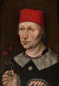 Porträt eines Mannes mit roter Mütze