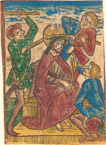 Christus mit Dornen gekrönt von German 15th Century