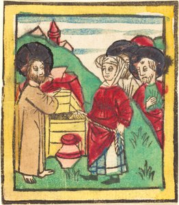 Christus und die Frau von Samaria von German 15th Century