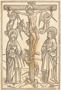 Christus am Kreuz mit Engeln