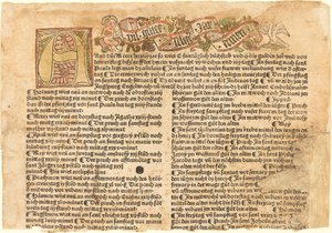 Initiale A und ein Neujahrswunsch