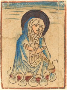 Die Jungfrau in den Wolken von German 15th Century or Master of the Housebook