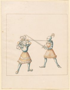 Freydal, Das Buch der Turniere und Turniere von Kaiser Maximilian I.: Kämpfe zu Fuß (Turniere)(Band III): Tafel 162 von German 16th Century