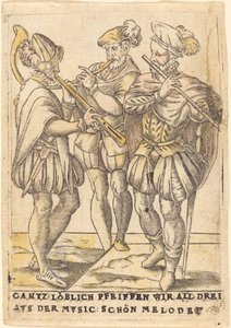 Gantz loblich Pfeiffen wir all drei aus der Musik: Schöne Melodie von German 16th Century