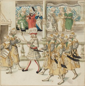 Ritterparade in orientalischen Kostümen