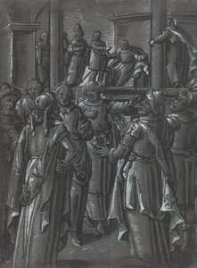 Der Hohepriester vor Pilatus [verso]