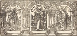 Christus und seine Jünger III von German 16th Century after Martin Schongauer