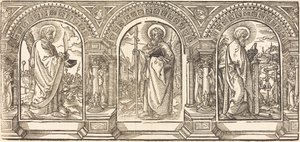 Christus und seine Jünger I von German 16th Century after Martin Schongauer