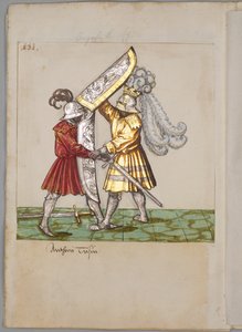 Illustration aus dem Turnierbuch von Kaiser Maximilian I., 1512-1515