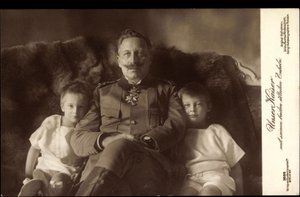 Kaiser Wilhelm II, zwei älteste Söhne, Liersch 3686 von German Photographer