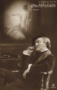 Simuliertes Porträt von Richard Wagner (s/w Foto) von German Photographer