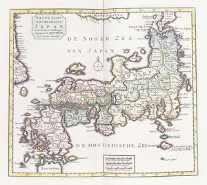 Eine Karte von Japan, 1769 von German School