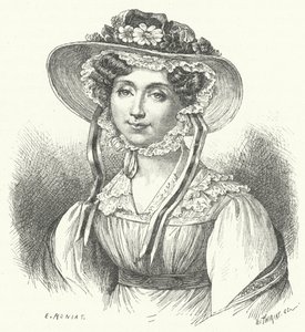Adelaide, Prinzessin von Orléans (Stich) von German School
