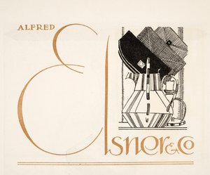 Werbung für Alfred Elsner & Co., aus Styl, veröffentlicht 1922