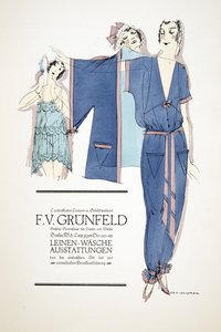 Werbung für "F.V. Grunfeld", aus Styl, veröffentlicht 1922 von German School