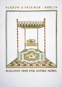 Werbung für "Flatow & Priemer", aus Styl, veröffentlicht 1922 von German School