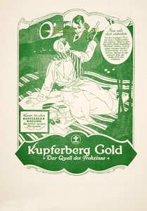 Werbung für Kupferberg Gold, aus Styl, veröffentlicht 1922