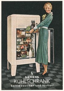 Werbung für Siemens Kühlschränke