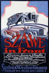 Werbung für Szawe Motorwagen