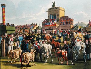 Landwirtschaftsausstellung in Cannstadt, Württemberg, ca. 1820 von German School