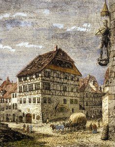 Albrecht Dürers Haus in Nürnberg, Deutschland von German School