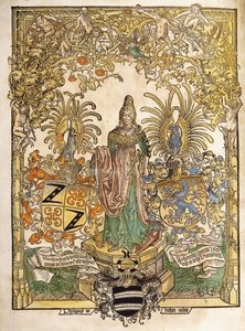 Allegorische Figur von Mainz, 1486
