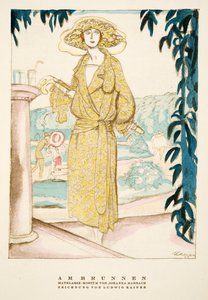 Am Brunnen, Outfit von Johanna Marbach, aus Styl, veröffentlicht 1922 von German School