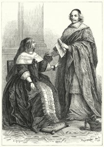 Anna von Österreich, Regentin von Ludwig XIV. von Frankreich, und Kardinal Mazarin, Frankreichs Premierminister von German School