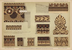 Architektonische Ornamentik in Terrakotta von German School