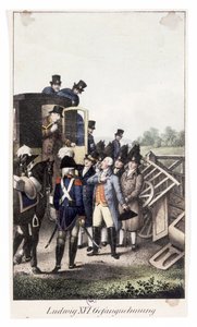 Verhaftung von König Ludwig XVI. in Varennes von German School