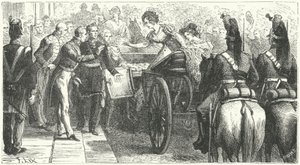 Ankunft von Königin Caroline in London von German School